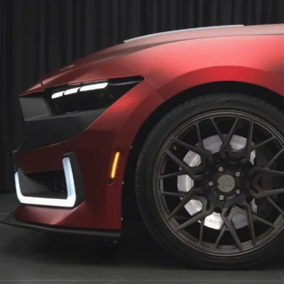 Car Body kit for Ford Mustang 15-23 modified new style Front rear bumper grille engine cover Headlight Taillight fender surround - immagine 5
