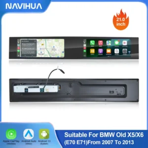 Navihua Dual Screen Head Unit for BMW X5 E70 X6 E71 CIC 2007-2013 DVD Player Car GPS Navigation Stereo Multimedia Entertainment