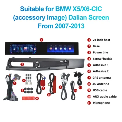 Navihua for BMW X5 E70 X6 E71 CCC CIC 2007-2013 Car Upgrade Dual Screen Android Car Radio GPS Navigation Multimedia Carplay Unit - Image 5