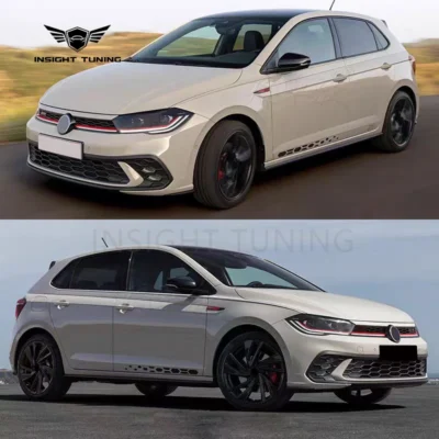Convertion 2022 Car Accessories Front Bumper Head Light Grills Diffuser Bodykit for VW Polo Upgrade GTI Body Kit - Image 3