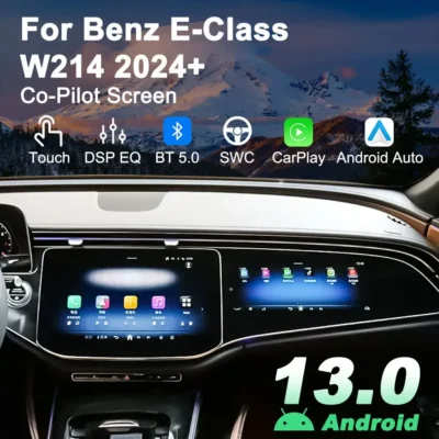 Navihua New Upgrade 12.3 Inch Co-Pilot Screen Android Multimedia Carplay Entertainment Passenger Display for Benz W214 2024 2025