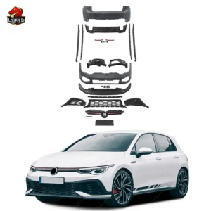 New Design Body Kit For Volkswagen Golf 8 upgrade into GTI CS style bodykit with Front Rear Bumper Fender Side Skirts Grill