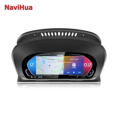Navihua 12.3' Multifunction LCD Digital Cluster Instrument Panel Speedometer with Carplay for BMW X5 E70 X6 E71 - immagine 2