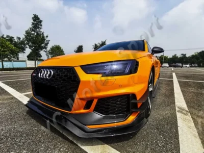 Car Accessories CF Carbon Fiber Avant RS01R Body Kit Fit For 2018-2020 RS4 B9 Body Kit Include Front Lip Canards Side Skirt Wing - immagine 3