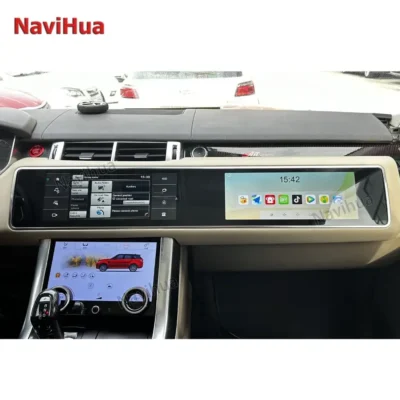 12.3''QLED Screen OEM Style Dual System Design Car Radio for Range Rover Vogue L405 Android GPS Stereo Refit Multimedia Carplay - immagine 4