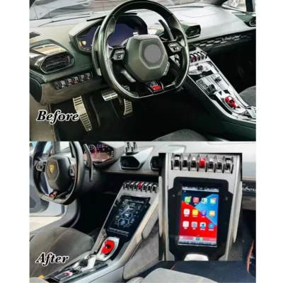 12.3" Vertical Screen Android Car Radio Audio For Lamborghini Huracan 640 580 2014 2018 Auto Headunit Monitor Carplay Upgrade - Image 2