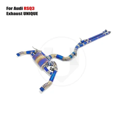 UNIQUE For 2017+Audi RSQ3 2.5T Titanium Alloy Valve Exhaust Cars Premium Automotive Exhaust Pipes Muffler - immagine 4