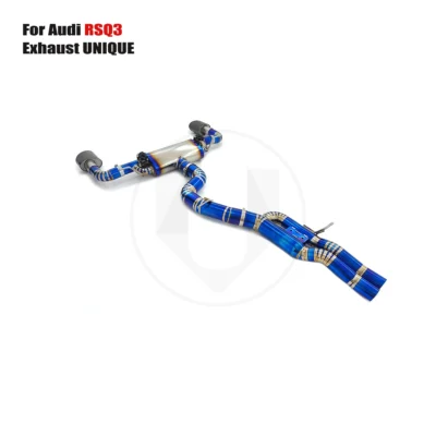 UNIQUE For 2017+Audi RSQ3 2.5T Titanium Alloy Valve Exhaust Cars Premium Automotive Exhaust Pipes Muffler - immagine 6