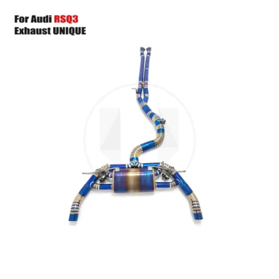 UNIQUE For 2017+Audi RSQ3 2.5T Titanium Alloy Valve Exhaust Cars Premium Automotive Exhaust Pipes Muffler - immagine 3