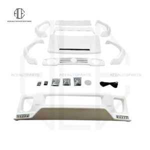 For Suzuki JIMNY front bumper rear spoiler diffuser top wings engine cover wheel brow SUV Fiberglass Car body kit LB style