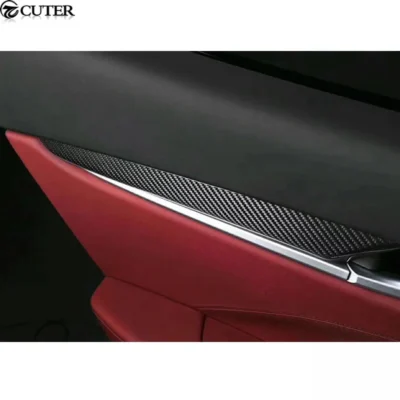 Carbon Fiber Interior Door Handle Cover Dashboard Cover Car Body Kit for Maserati Levante 2017 - immagine 3
