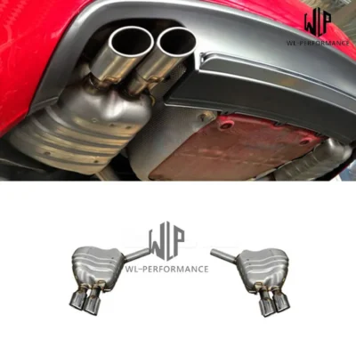 A5 to Rs5 Stainless Steel Car Exhaust Pipes Auto Muffler Tips for Audi A5 Rs5 2010-2015