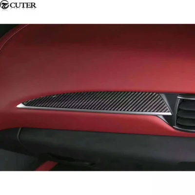 Carbon Fiber Interior Door Handle Cover Dashboard Cover Car Body Kit for Maserati Levante 2017 - immagine 5