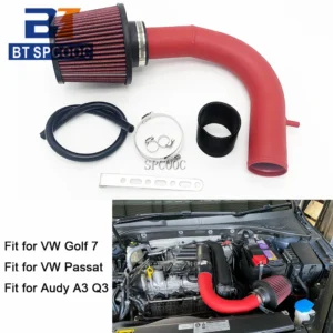 Car Cold Air Intake Pipe Kit With Air Filter Fits For Audi A1 A3 Q3 VW Golf 7 High Flow Replacement Aluminum Pipe