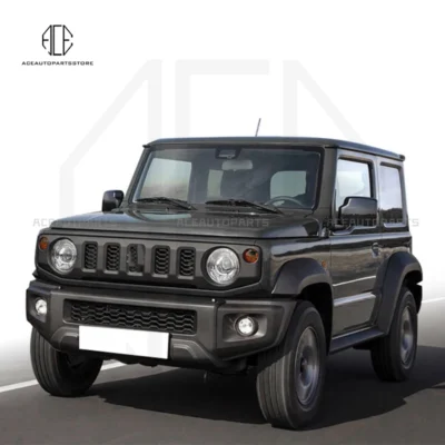 For Suzuki JIMNY front bumper rear spoiler diffuser top wings engine cover wheel brow SUV Fiberglass Car body kit LB style - immagine 2