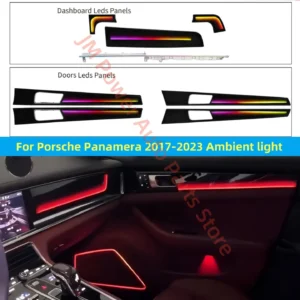 For Porsche Panamera 2017-2023 Atmosphere Lamp Car interior lighting upgrade car accessories Luminous cover plate Ambient Light