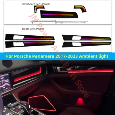 For Porsche Panamera 2017-2023 Atmosphere Lamp Car interior lighting upgrade car accessories Luminous cover plate Ambient Light