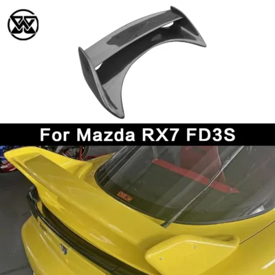Car Boot Lip Guide Tail Wing Splitter For Mazda RX7 FD3S Carbon Fiber Rear Trunk Lid Spoiler Diffuser Body Kit Auto Parts - immagine 2