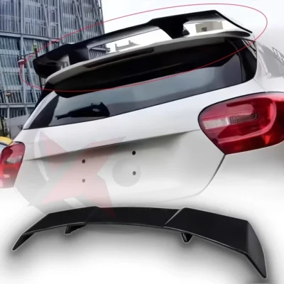 For 13-18 Mercedes Benz W176 A-class A180 A200 A260 A45 modified tail carbon fiber top wing Trunk spoiler diffuser body kit - immagine 3