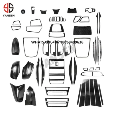 Carbon Fiber Luxury Car Accessories Interior Trim Decoration Sticker for 5 Series F10 2011-2017 Body Kit