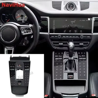 Upgrade Car Center Control Saddle Panel for Porsche Macan 2024 Style Upgrade Dashboard Interior Modification Body Kit Car Parts - immagine 3