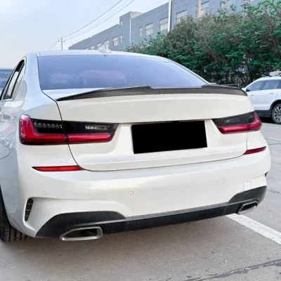Rear Spoiler Car Rear Wing Trunk Spoiler Decklid Lid Trim Splitter Lip for BMW 3 Series G20 320i 330i 2019-2024 Rear Diffuser - immagine 6