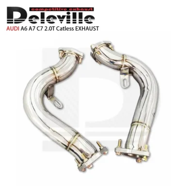 Engine Stainless Steel Turbo Manifold Header For AUDI A6 A7 C7 2.0T 2012-2018 Exhaust Downpipe exhaust manifold Manufacturers - Image 2