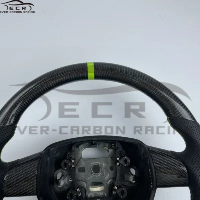 Steering Wheel Ever-carbon Carbon Fiber Racing ECR High Quality Customized for Ford Focus RS MK2 Car Steering Wheel Sports White - immagine 6