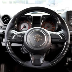 Carbon Fiber Sports Style Steering Wheel Suzuki Jimny JB64 JB74 2019-2024 Car Interior Accessories Carbon Black Volante