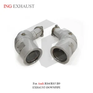 for Audi RS4 RS5 2.9 With Heat Shield Car System ING New style Exhaust Downpipe Performance Accessories