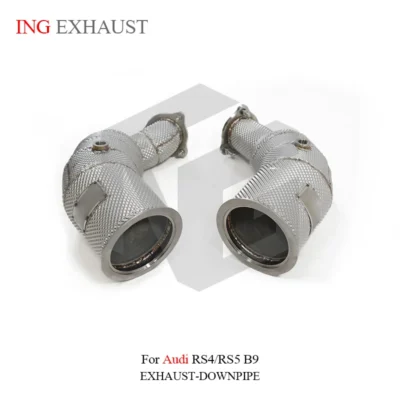 for Audi RS4 RS5 2.9 With Heat Shield Car System ING New style Exhaust Downpipe Performance Accessories