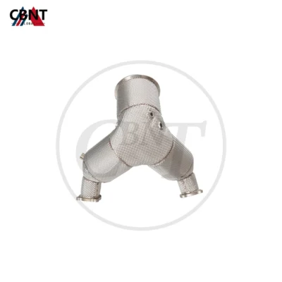 CBNT for Audi S4 S5 3.0T Exhaust System No Error Catted Downpipe with Catalytic Converter SS304 Performance Exhaust-pipe - Image 2