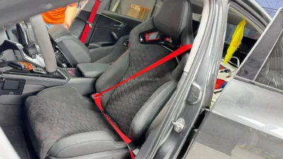 Car Luxury Sport Racing Seat Custom Carbon Fiber Panel Leather Cover Bucket Upgrade RS Seats for Audi A3 A4 A5 A6 A7 Q3 Q5 Q7 Q8 - Image 5