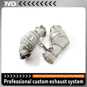 HMD Special Withcat Downpipe For BMW M5 F90 4.4T 2018-2022 High Flow Stainless Steel Exhaust Pieps