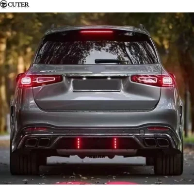 X167 Gls450 Gls63 LD Style Carbon Fiber Front Lip Rear Diffuser Front Air Vents Grills wheel brow for Benz X167 Car Body Kit - immagine 5