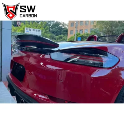 For Porsche Boxster Cayman 982 718 Higher quality Carbon Fiber Rear Diffuser Car Rear Bumper Lip Splitter Under Spoiler Body Kit - immagine 5