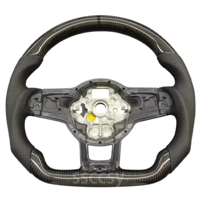 Carbon Fiber Steering Wheel Suitable For Golf 7 7.5 GTI MK7 Model Customizable Color And DSG Version Sports Car Accessories