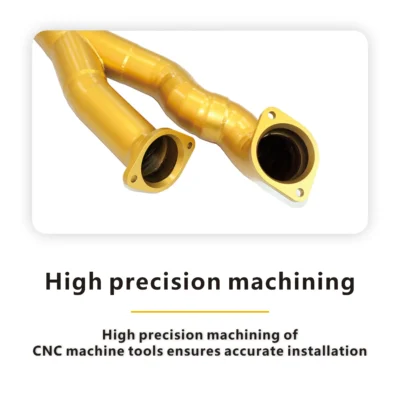 🚗 HMD exhaust for BMW M3 M4 G8X titanium alloy single pipe center return gold ceramic with high performance car accessories - immagine 4