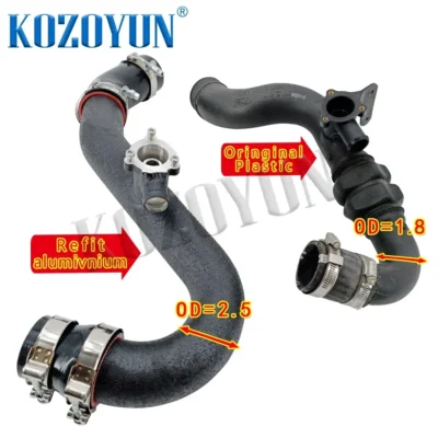 Intercooler Intake pipe Charge Pipe turbo kit for Ford Mustang Coupe EcoBoost 15+ 2.3L - immagine 3