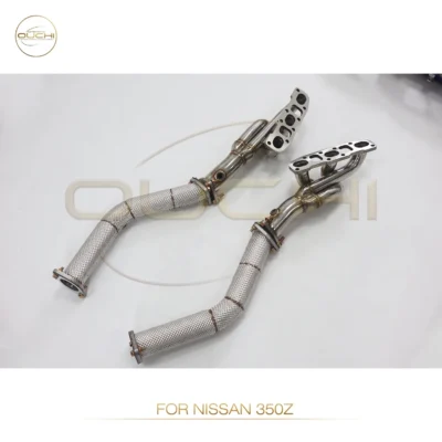 OUCHI Catless Exhaust Downpipe Manifold for Nissan 350Z 370Z 2013-2015 3.7L Exhaust Header Car Accessories Exhaust - immagine 4