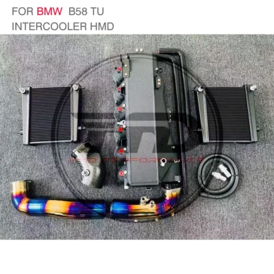 ﻿ HMD Exhaust System High Flow Performance Intercooler For BMW B58 TU 3.0T 140i 240i 340i 440i 540i Z4 Titanium Turbo Pipe