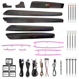 ICarsin Upgrade 256 Color LED Car Interior Ambient Lighting For Volvo S90 2017-2024 Strip Accessories Decoration
