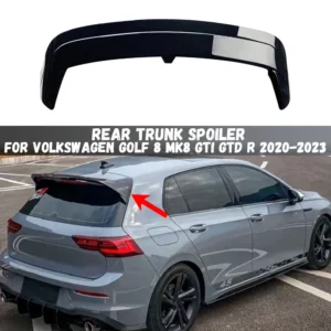 CS ClubSport Style Rear Roof Spoiler Rear Trunk Diffuser Tail Wing For VW Golf 8 MK8 GTI GTD R 2020 2021 2022 2023
