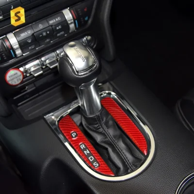 Car Decorations Soft Carbon Fiber Interior Sticker for Mustang 2015+ Full Kit Accessories - immagine 4