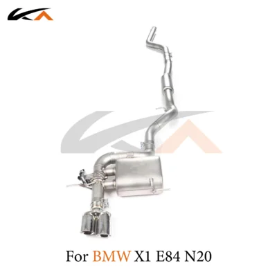 KA Tuning exhaust system stainless catback for BMW X1 E84 N20 2.0T performance parts with muffler valve car accessories