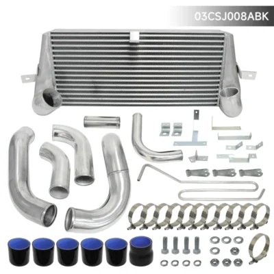 Turbo Bolt On Front Mount Intercooler Kit For Mazda RX7 RX-7 FD3S FD3 13B 1.3L Engine Twin Turbo 1993-1997 Blue/Black/Red - immagine 6