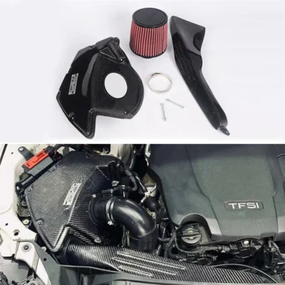 EDDYSTAR Great Price High Quality Custom Cold air Intake Kit High Flow Car Cold Air Intake Filter for A4 A4L A5 - immagine 2