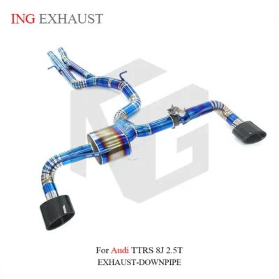 ING Titanium Exhaust for Audi TTRS 8J 2.5T Catback Exhaust Pipe With Muffler Valves High Quality Auto Performance Tuning Parts - Image 4