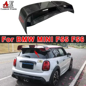 Carbon Fiber Rear Roof Wing Spoiler Car Accessories For BMW mini F56 F55 GP Style Rear Trunk Lip Splitter Diffuser Body Kit