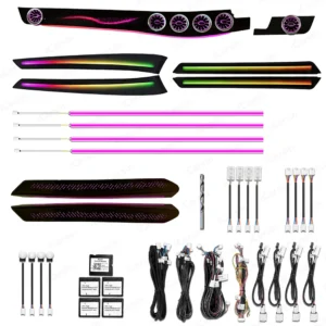 ICarsin Upgrade 256 Color LED Car Interior Ambient Lighting For Mercedes Benz E Class W212 2010-2015 Accessories Decoration RHD